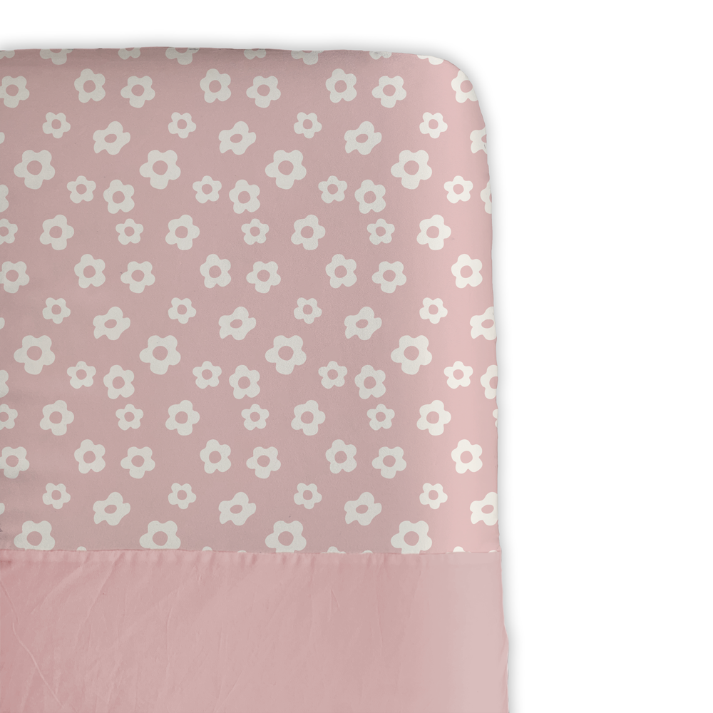 Half Silk Mini Crib/Play Yard Sheet